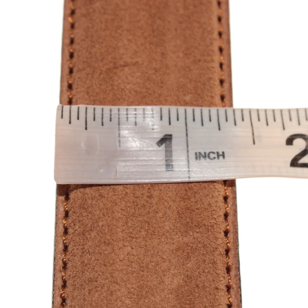 Di Bianco NWT Cut to Size Dress Belt In Solid Brown Suede Leather One Size